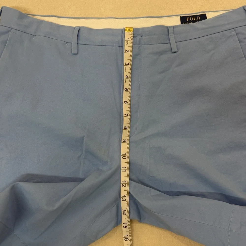 Polo Ralph Lauren Shorts Mens 38 Light Blue Stretch Classic Fit Chino 9